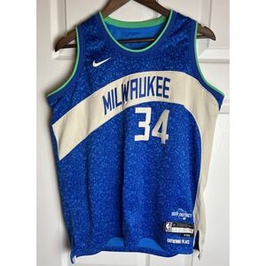 Milwaukee‎ Bucks Jersey Kid's XL NBA Basketball City Edition Antetokounmpo Nike